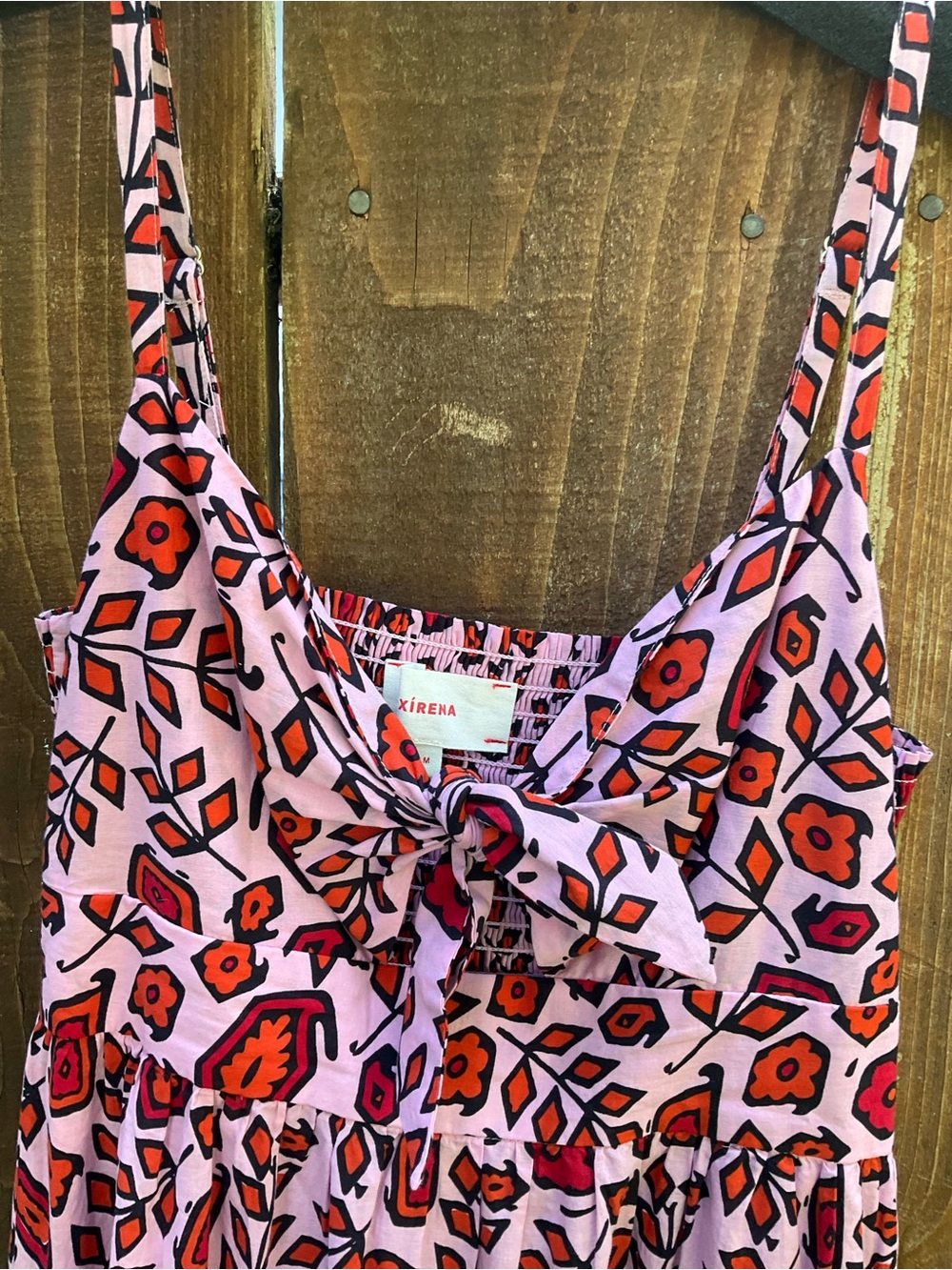 XiRENA Pink and Red Floral Maxi Sundress - Picture 2 of 3